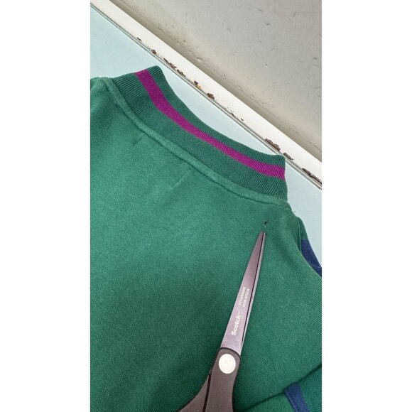 Vintage I.O.U. Club Rugby Shirt Mens XL Long Sleeve Retro 1/4 Zip USA Made 90's - Picture 6 of 8